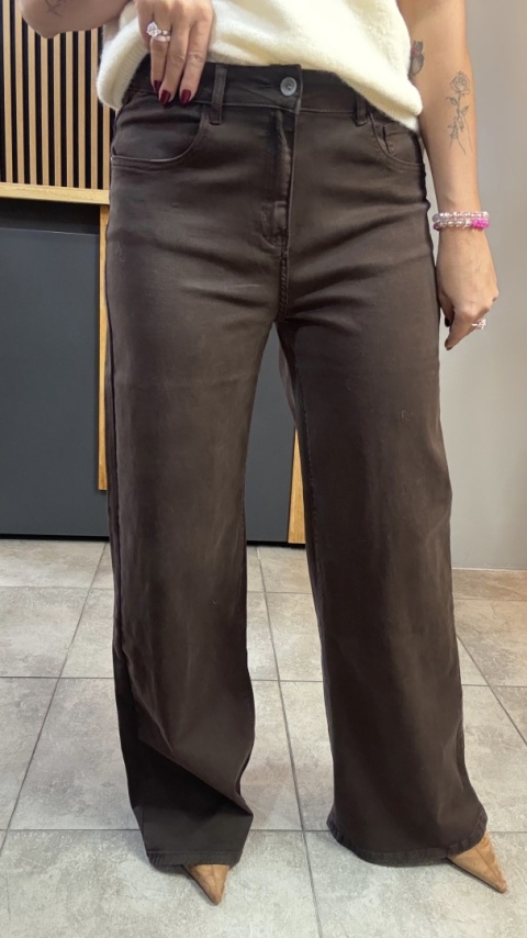 Jeansy 3D Denim - szeroka i długa nogawka