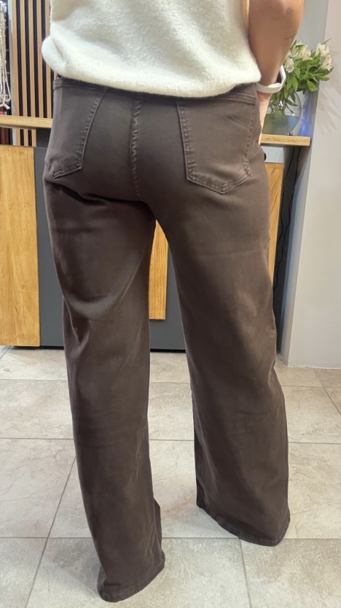 Jeansy 3D Denim - szeroka i długa nogawka