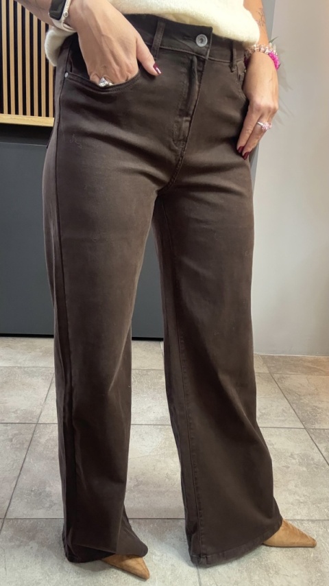 Jeansy 3D Denim - szeroka i długa nogawka