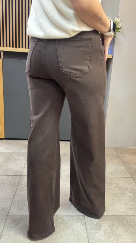 Jeansy 3D Denim - szeroka i długa nogawka