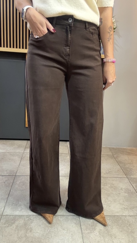 Jeansy 3D Denim - szeroka i długa nogawka