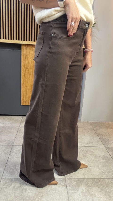 Jeansy 3D Denim - szeroka i długa nogawka