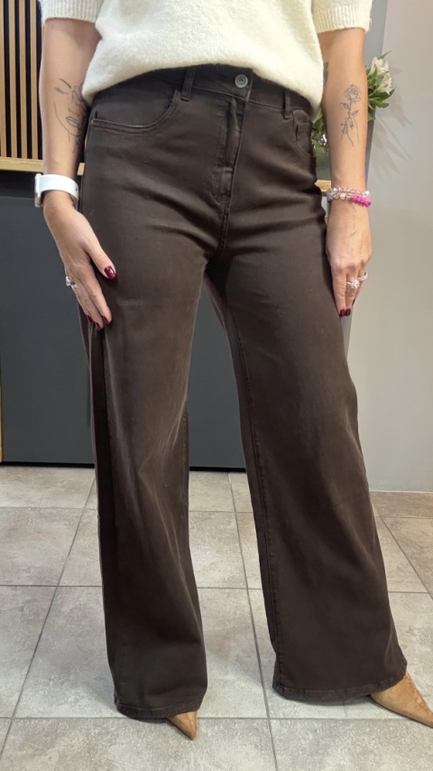 Jeansy 3D Denim - szeroka i długa nogawka