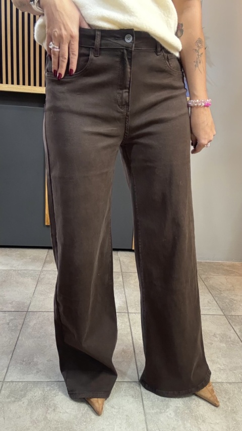 Jeansy 3D Denim - szeroka i długa nogawka