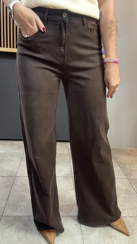 Jeansy 3D Denim - szeroka i długa nogawka