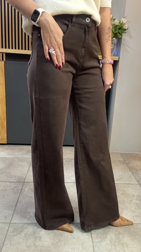 Jeansy 3D Denim - szeroka i długa nogawka