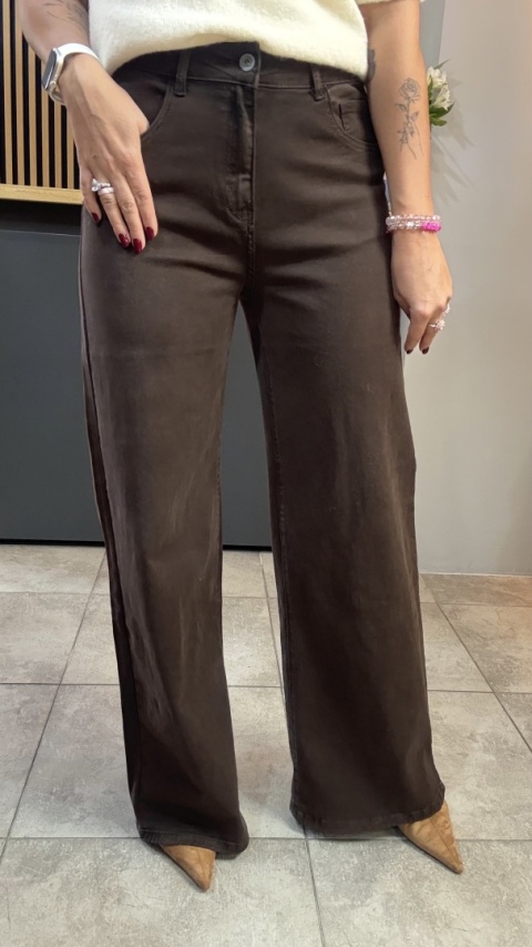 Jeansy 3D Denim - szeroka i długa nogawka