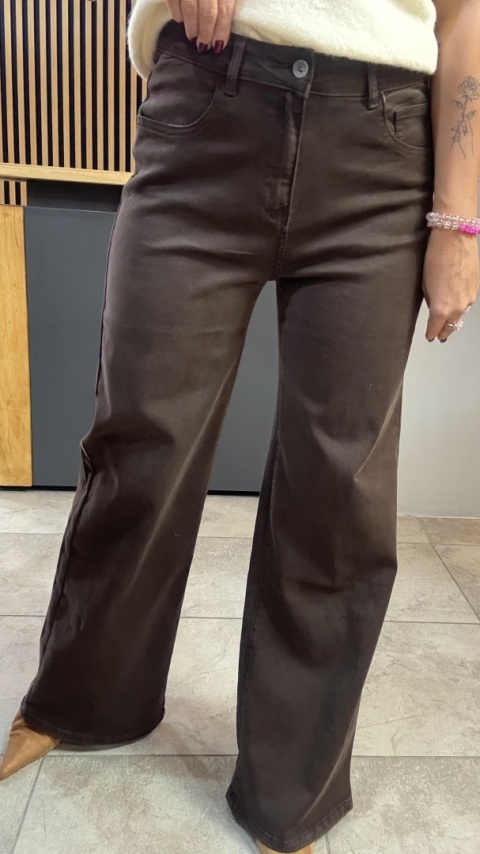 Jeansy 3D Denim - szeroka i długa nogawka