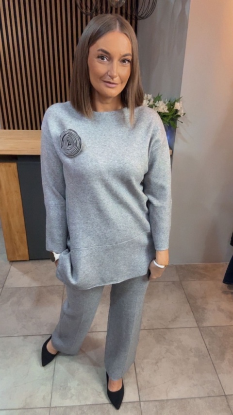 Komplet E-Woman Fashion - Szary