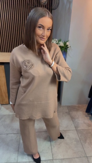 Komplet E-Woman Fashion - Camel