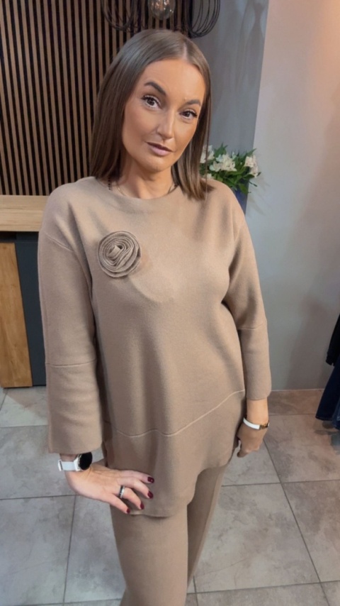 Komplet E-Woman Fashion - Camel