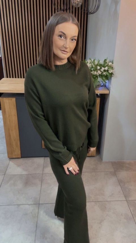 Komplet dzianinowy Melody - Khaki