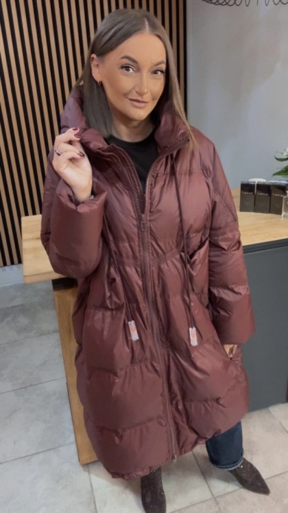 Płaszcz „Street Oversize" - Burgund