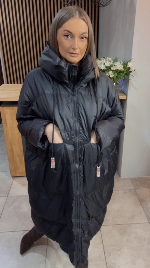 Płaszcz „Street Oversize" - Czarny