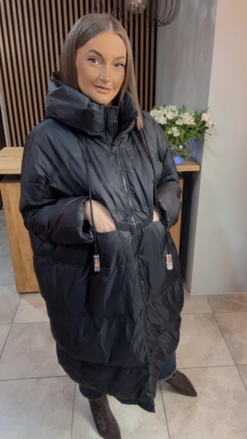 Płaszcz „Street Oversize" - Czarny