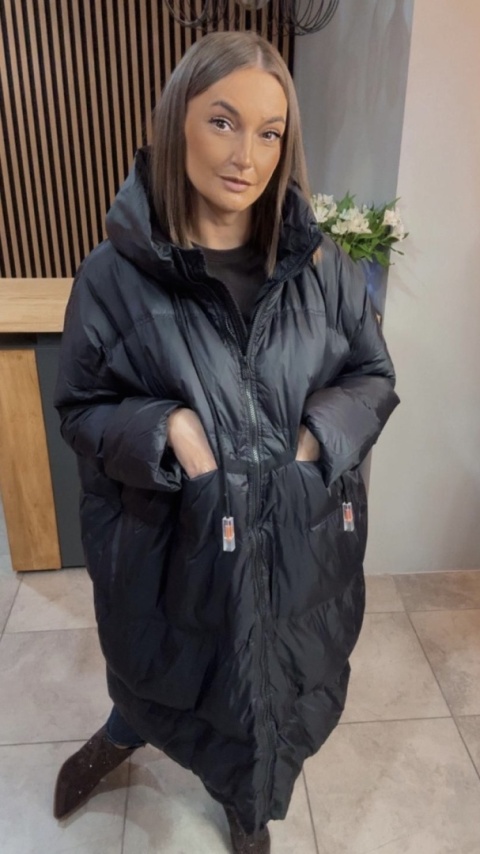 Płaszcz „Street Oversize" - Czarny