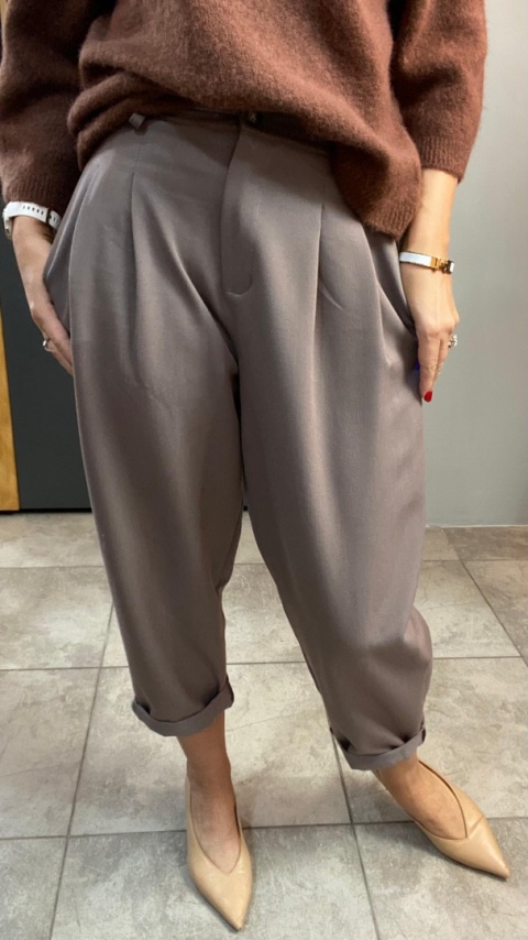 Spodnie z zakładkami - Fango