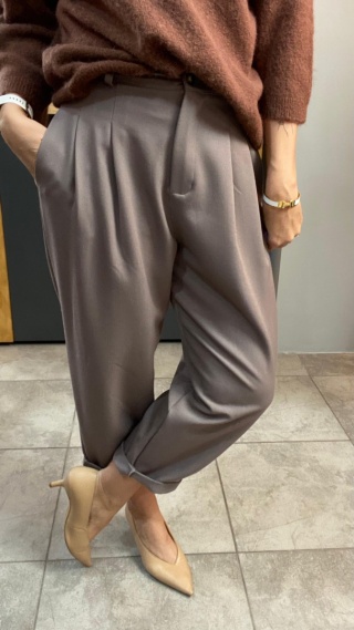 Spodnie z zakładkami - Fango