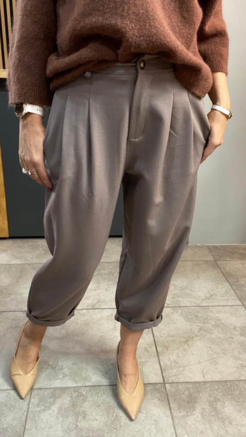 Spodnie z zakładkami - Fango