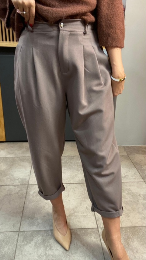 Spodnie z zakładkami - Fango