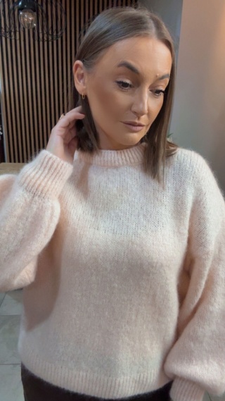 Sweter CXL Collection z moherem – Morelowy