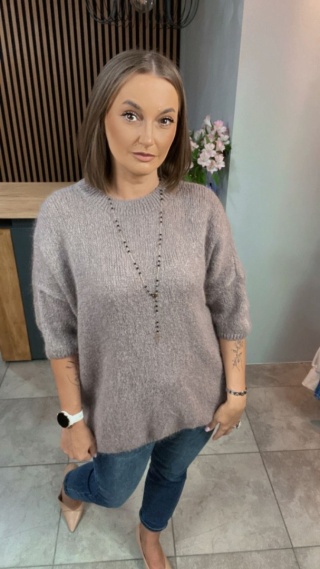 Sweter CXL - miękki i stylowy - Cioccolato