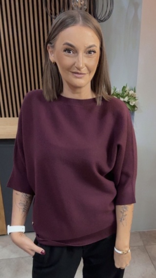 Sweter E-Woman Fashion - Bordo