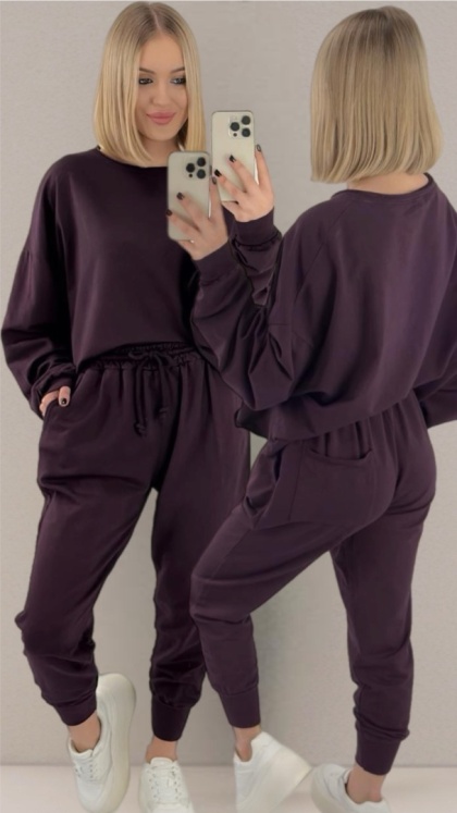 Komplet dresowy iLook Śliwka