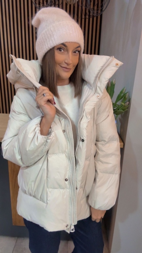 Kurtka naturalny puch Estelle - Śmietanka
