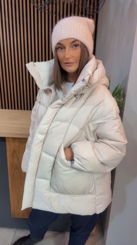 Kurtka naturalny puch Estelle - Śmietanka