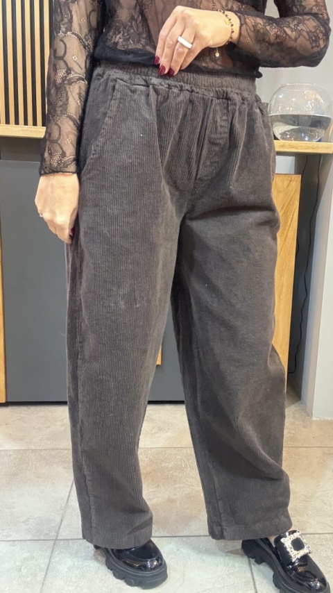 Spodnie sztruksowe Gioya & Co. - Chocolate