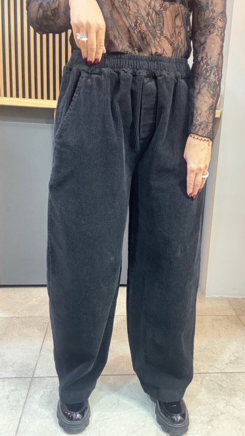 Spodnie sztruksowe Gioya & Co. - Nero