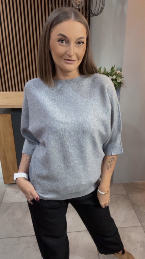 Sweter E-Woman Fashion - Szary