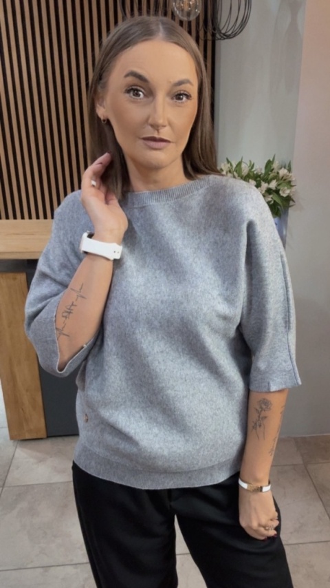 Sweter E-Woman Fashion - Szary