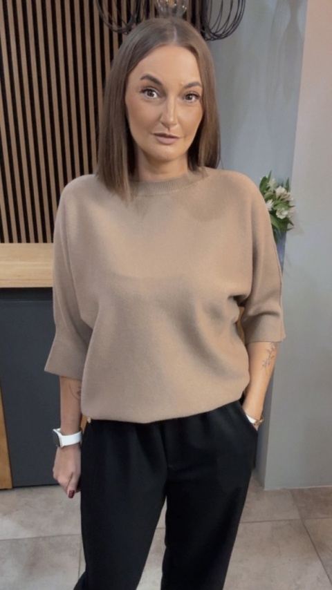 Sweter E-Woman Fashion - Camel