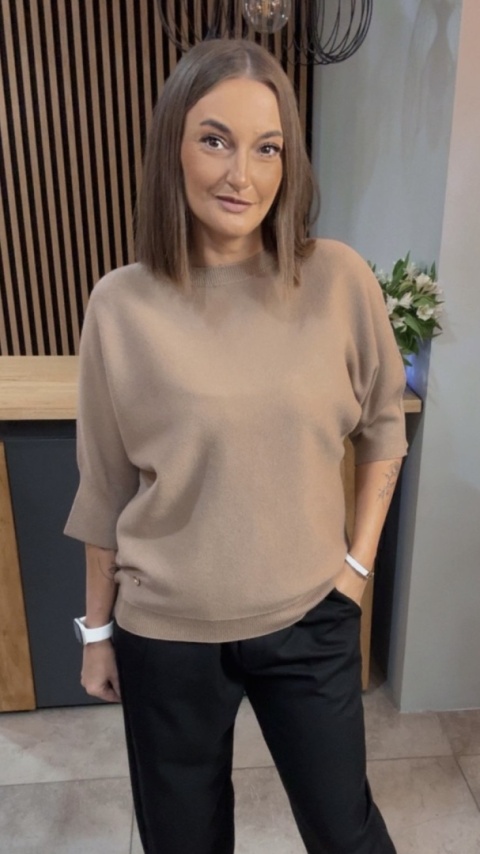 Sweter E-Woman Fashion - Camel