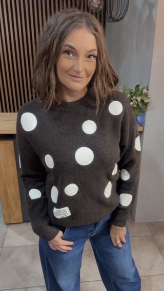 Sweter VICBEE w grochy