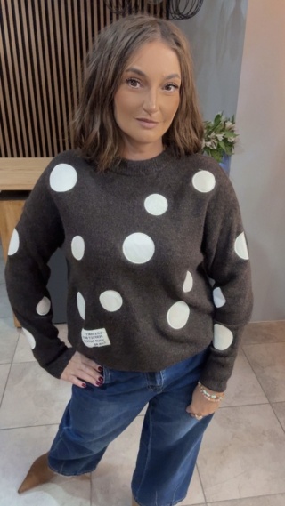 Sweter VICBEE w grochy