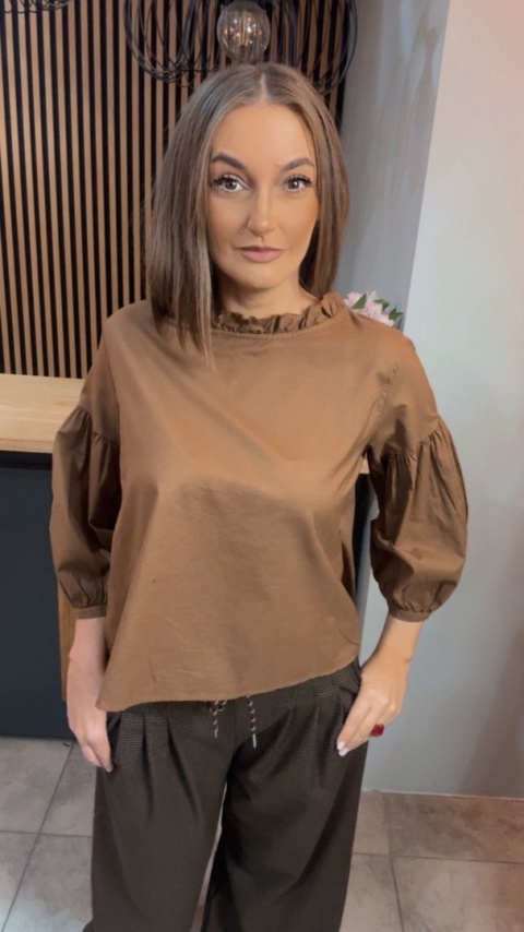 Bluzka bufka Wendykei - Karmel