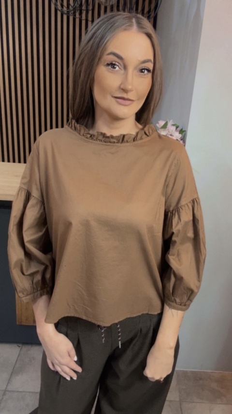 Bluzka bufka Wendykei - Karmel