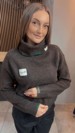 Golf damski VICBEE – Czekolada