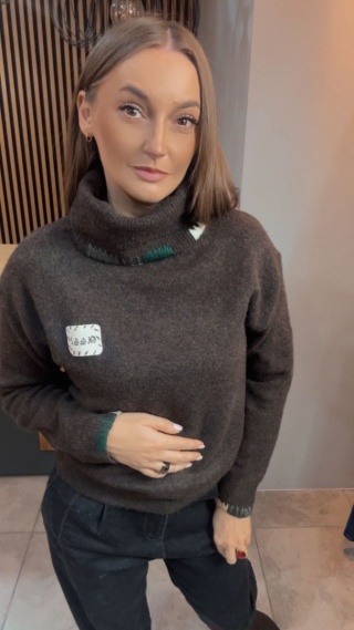 Golf damski VICBEE – Czekolada