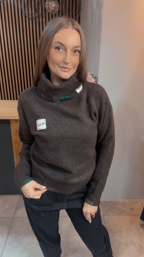 Golf damski VICBEE – Czekolada