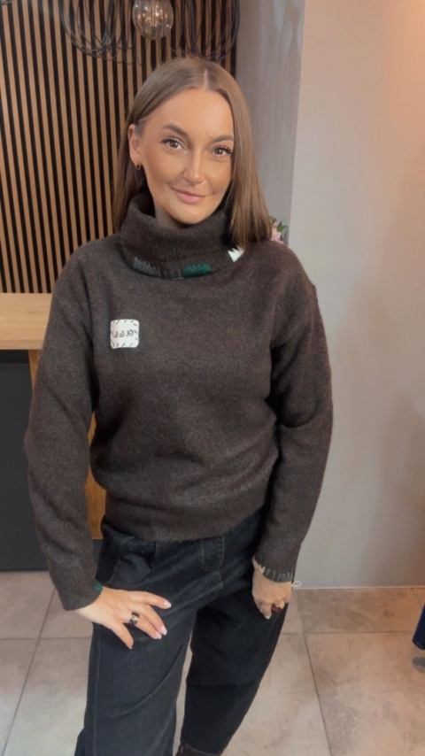 Golf damski VICBEE – Czekolada