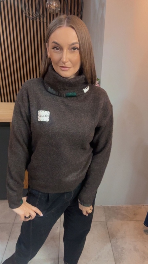 Golf damski VICBEE – Czekolada