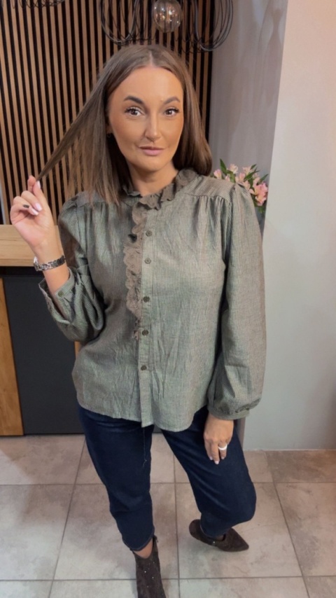 Koszula koronkowa VICBEE - Khaki