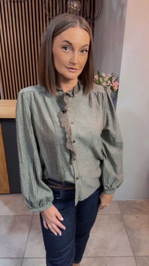 Koszula koronkowa VICBEE - Khaki