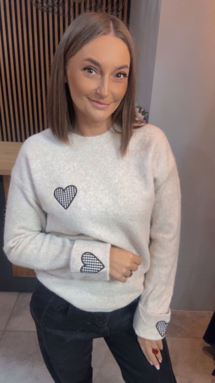 Sweter VICBEE - Beżowy