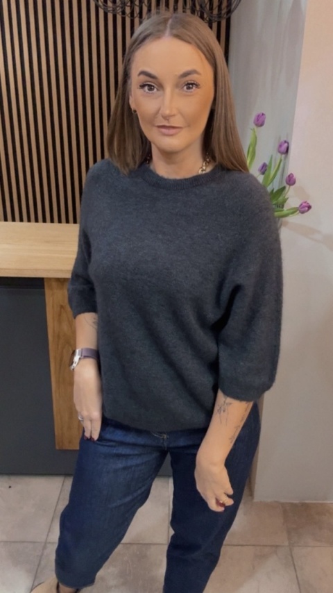 Sweter z Baby Alpaki – Grafit