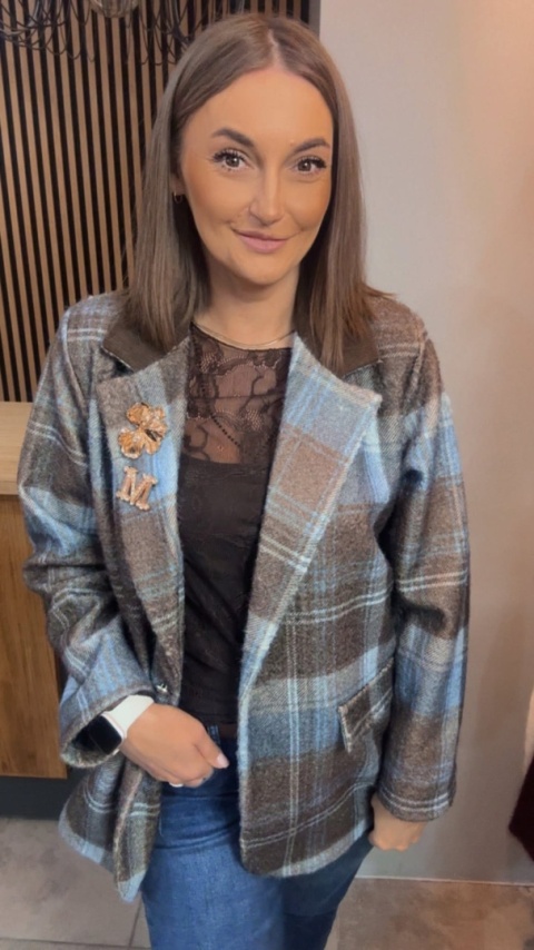 Marynarka w kratę – Royal Belle DI by DW Design